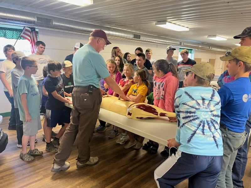 Demonstrating where different cuts of meat come from